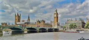Elizabeth Tower at the Palace of Westminster, London